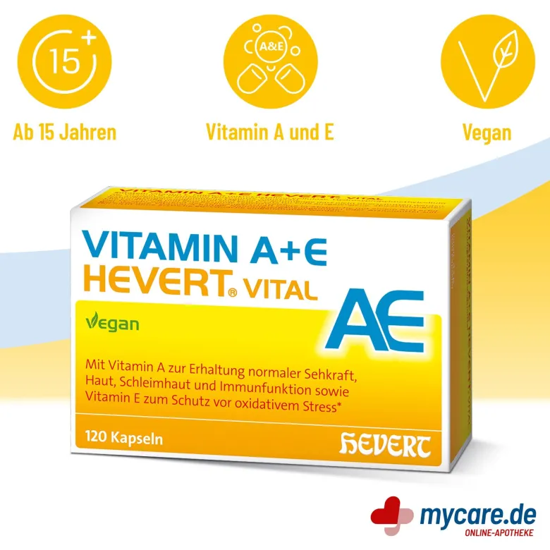 Vitamin A+E Hevert Vital Kapseln, 120 St