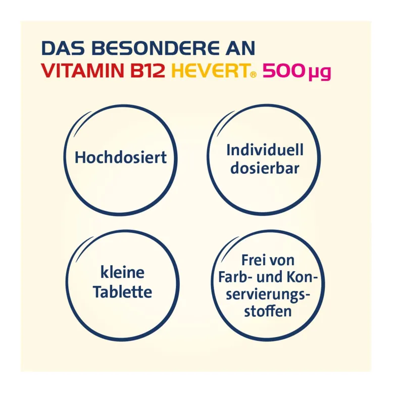 Vitamin B12 Hevert 500 µg Tabletten, 60 St