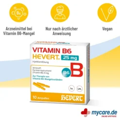 Vitamin B6 Hevert 25 mg Injektionslösung, 10X2 ml