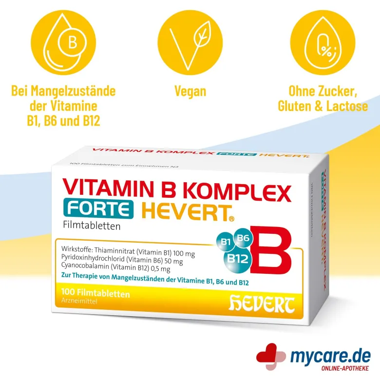 Vitamin B Komplex forte Hevert Filmtabletten, 100 St