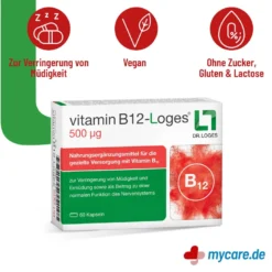 Vitamin B12-Loges 500 µg Kapseln, 60 St