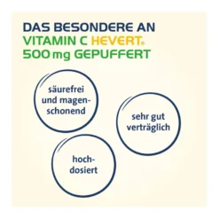 Vitamin C Hevert 500 mg gepufferte Kapseln, 60 St