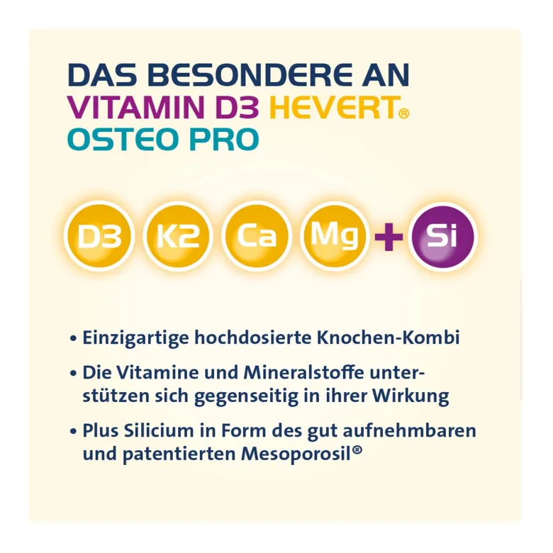 Vitamin D3 Hevert Osteo Pro Filmtabletten, 120 St