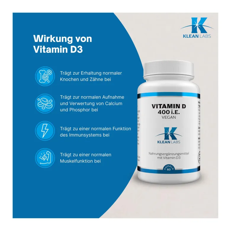 Vitamin D 400 I.E. Kapseln, 60 St