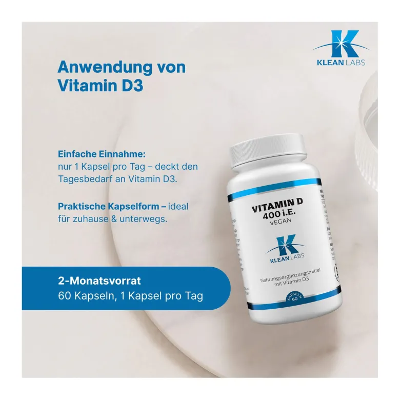 Vitamin D 400 I.E. Kapseln, 60 St