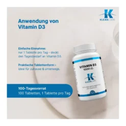 Vitamin D3 1000 I.E. Tabletten, 100 St