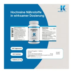 Vitamin D3 1000 I.E. Tabletten, 100 St