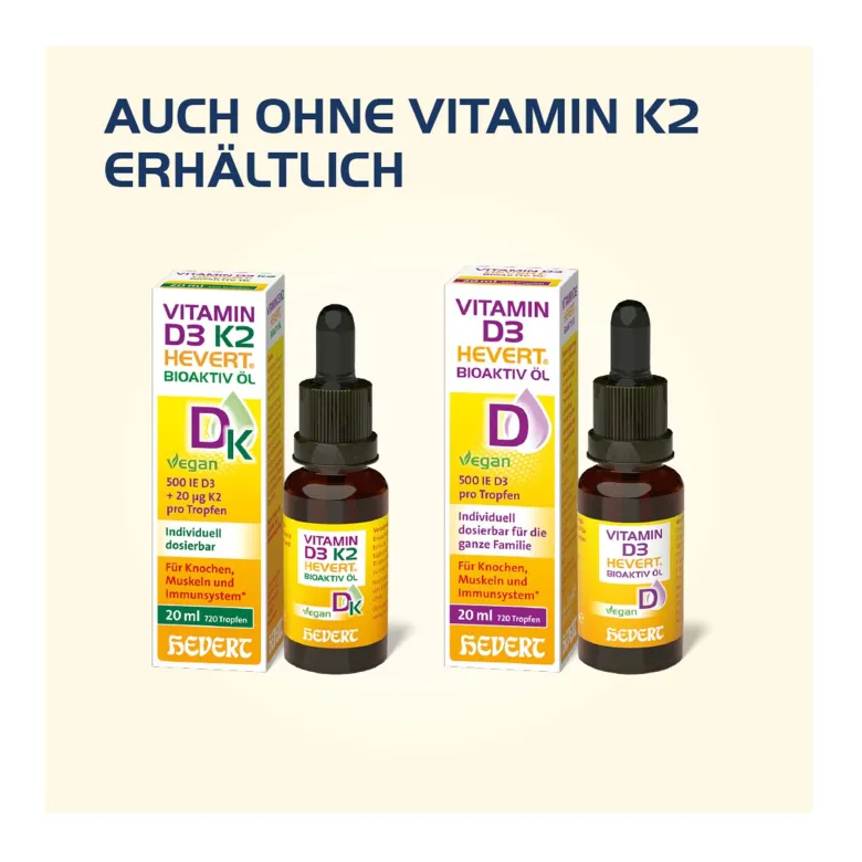 Vitamin D3 K2 Hevert Bioaktiv Öl, 20 ml