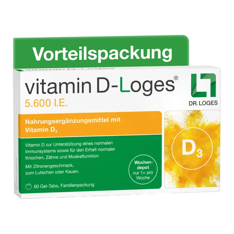 Vitamin D-Loges 5.600 I.E. Kautabletten, 60 St