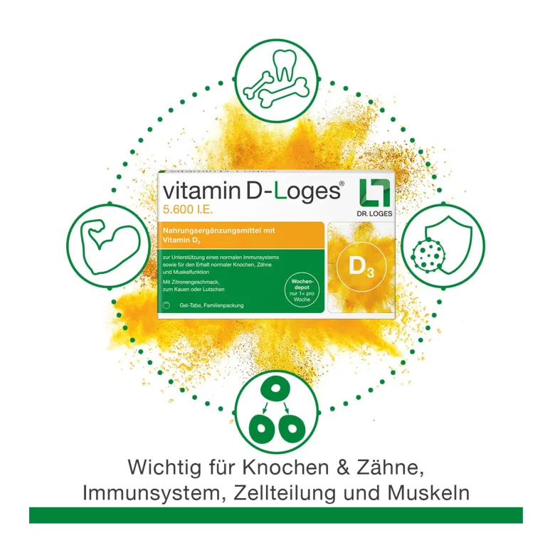 Vitamin D-Loges 5.600 I.E. Kautabletten, 60 St