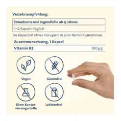 Vitamin K2 Hevert 100 µg Kapseln, 60 St