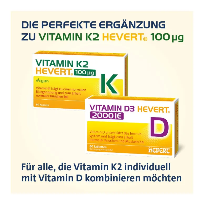 Vitamin K2 Hevert 100 µg Kapseln, 60 St