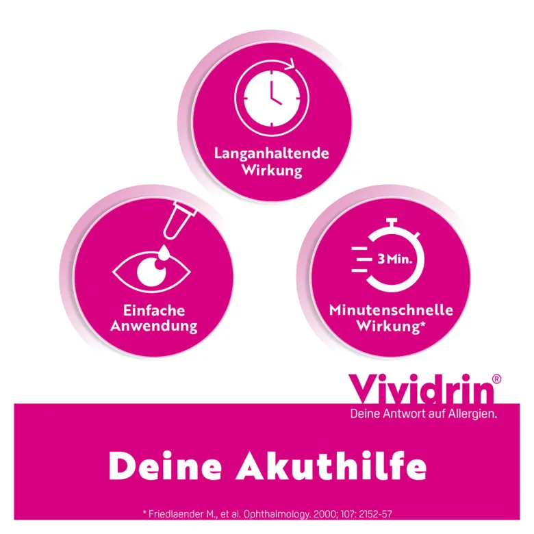 Vividrin Azelastin 0,5 mg/ml Augentropfen, 6 ml