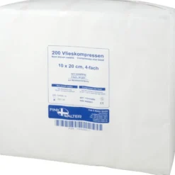 Vlieskompressen 10x20 cm unsteril 4fach, 200 St