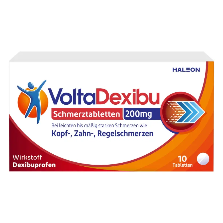VoltaDexibu Schmerztabletten 200 mg Filmtabletten, 10 St