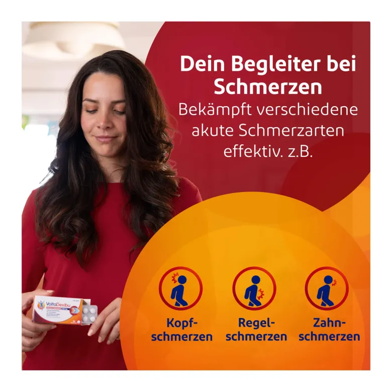 VoltaDexibu Schmerztabletten 200 mg Filmtabletten, 10 St