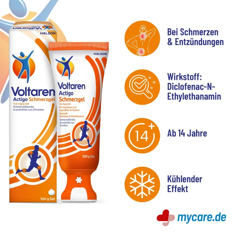 Voltaren Actigo Schmerzgel 11,6 mg/g Gel, 100 g