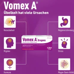 Vomex A Dragees 50 mg überzogene Tabletten, 20 St