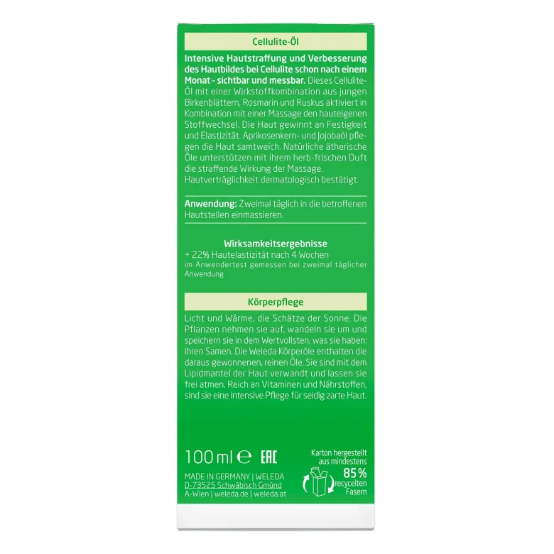 Weleda Birke Cellulite-Öl, 100 ml
