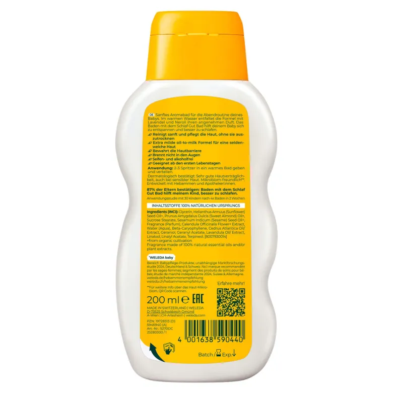 Weleda Calendula Schlaf Gut Bad, 200 ml