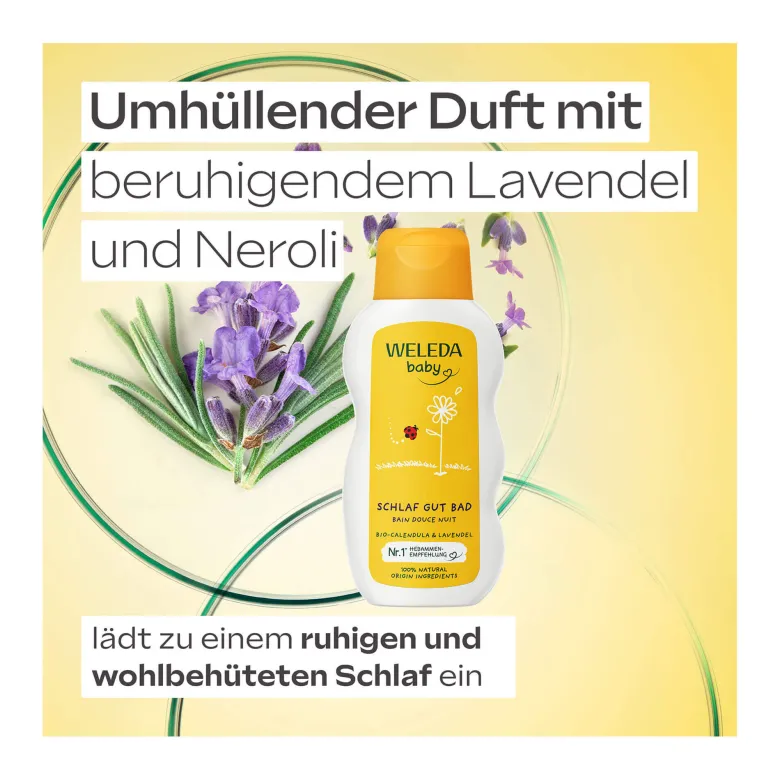 Weleda Calendula Schlaf Gut Bad, 200 ml