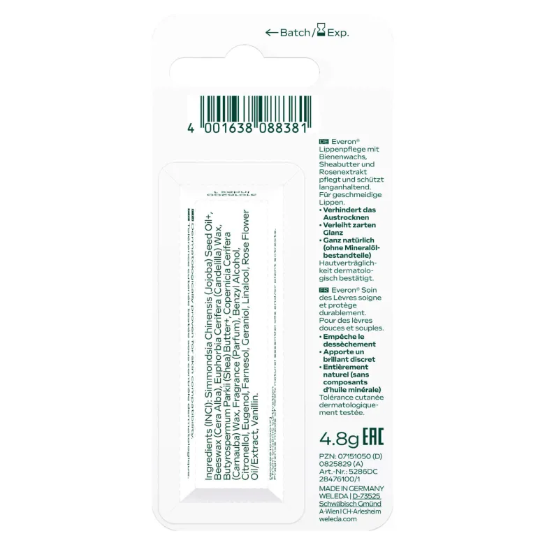 Weleda Everon Lippenpflege, 4.8 g