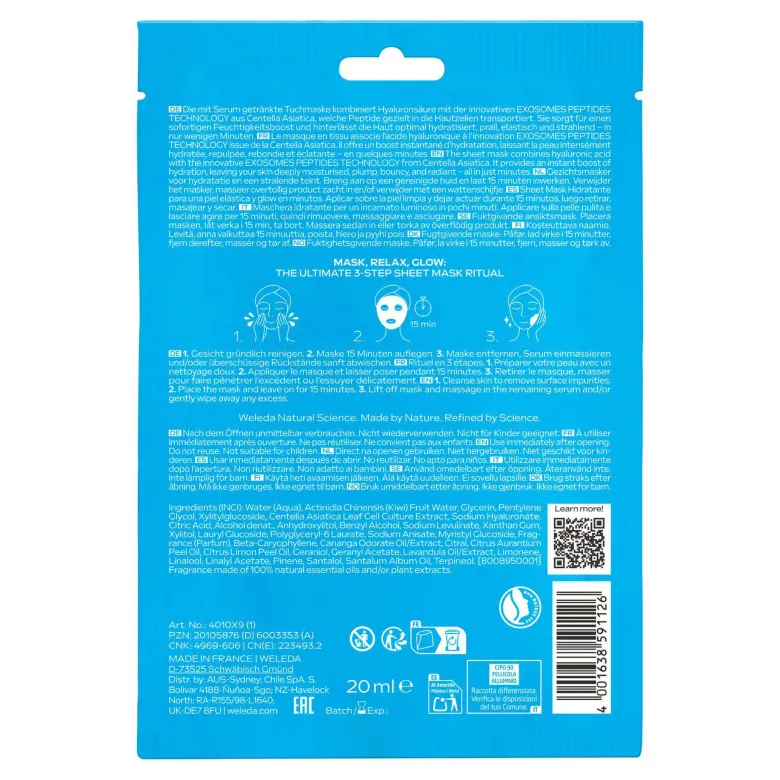 Weleda Exo Boost Hydrobounce Tuchmaske, 20 ml