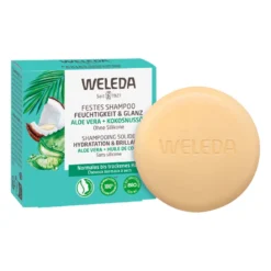 Weleda Festes Shampoo Feuchtigkeit & Glanz, 50 g