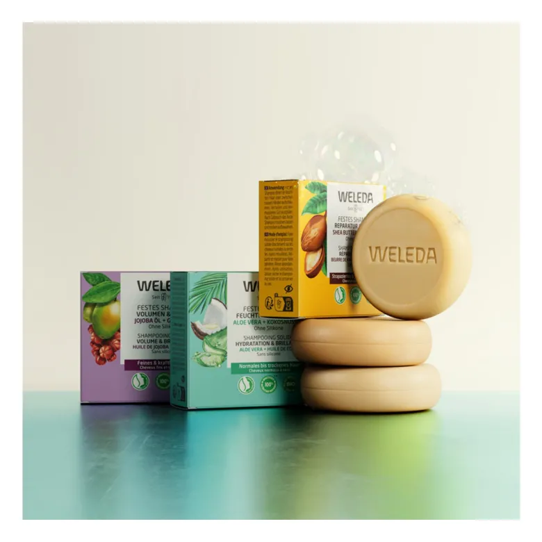 Weleda Festes Shampoo Reparatur & Pflege, 50 g