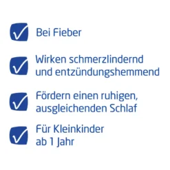 Weleda Fieber- und Zahnungszäpfchen, 10 St