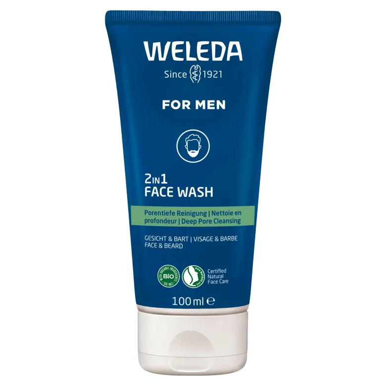Weleda For Men 2in1 Face Wash, 100 ml