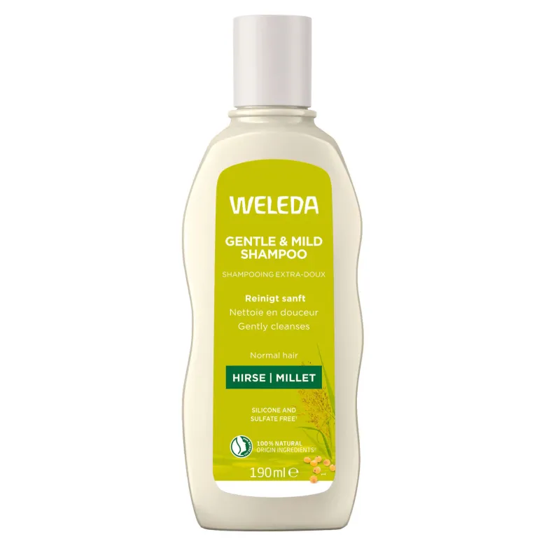 Weleda Gentle & Mild Shampoo Hirse, 190 ml