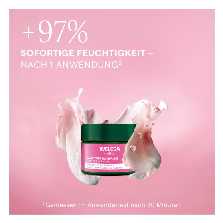 Weleda Glättende Tagespflege Wildrose & Weißer Tee, 40 ml