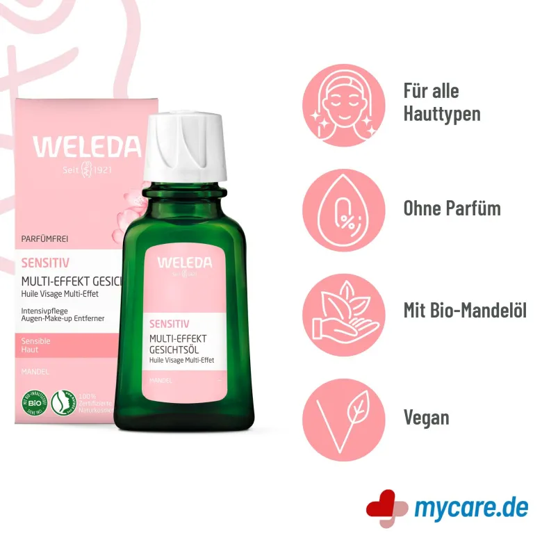 Weleda Mandel Sensitiv Multi-Effekt Gesichtsöl, 50 ml