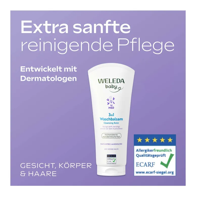 Weleda Med 3in1 Waschbalsam Weisse Malve, 200 ml