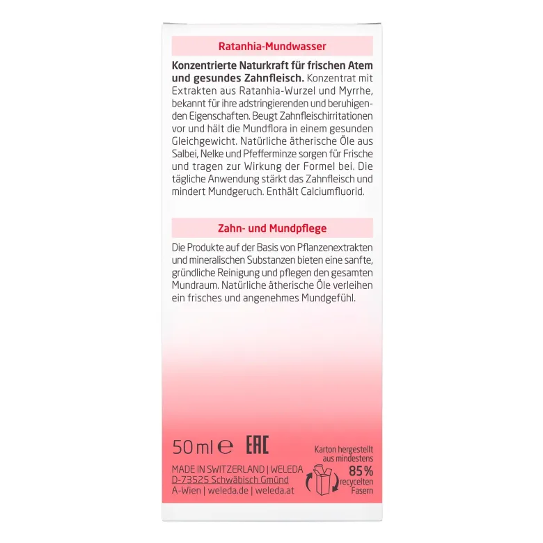Weleda Ratanhia-Mundwasser, 50 ml