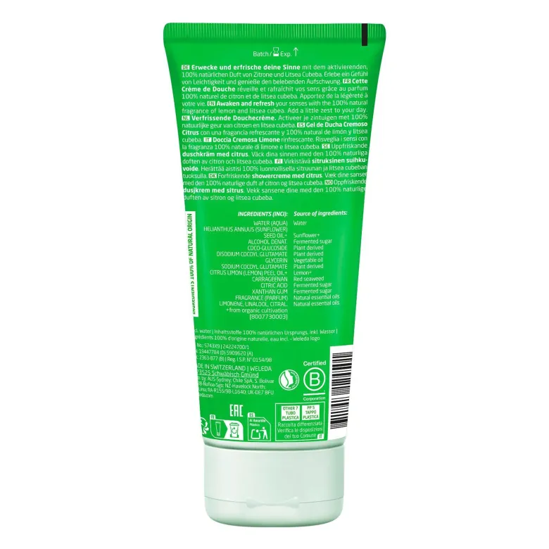 Weleda Refresh Shower Cream Citrus, 200 ml