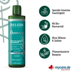 Weleda Rosmarin Revitalising Shampoo, 400 ml