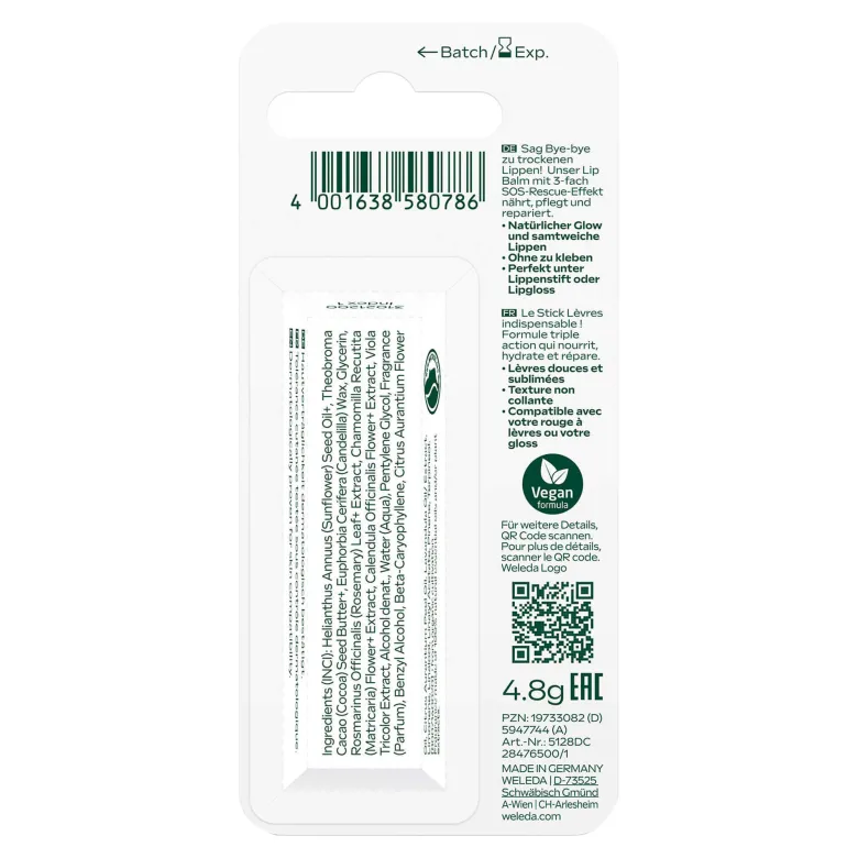 Weleda Skin Food Lip Balm, 4.8 g