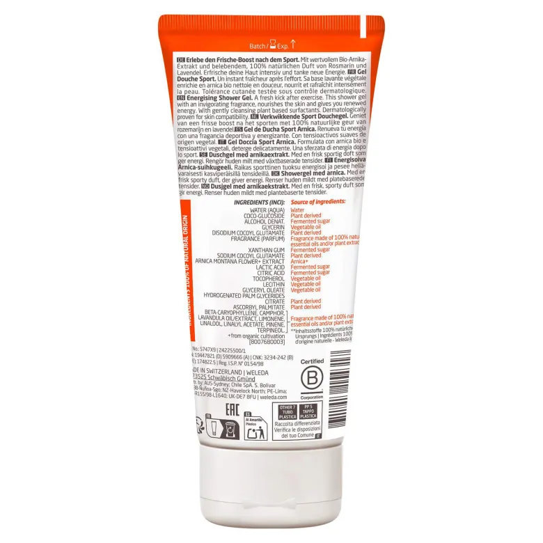 Weleda Sport Shower Gel Arnika, 200 ml