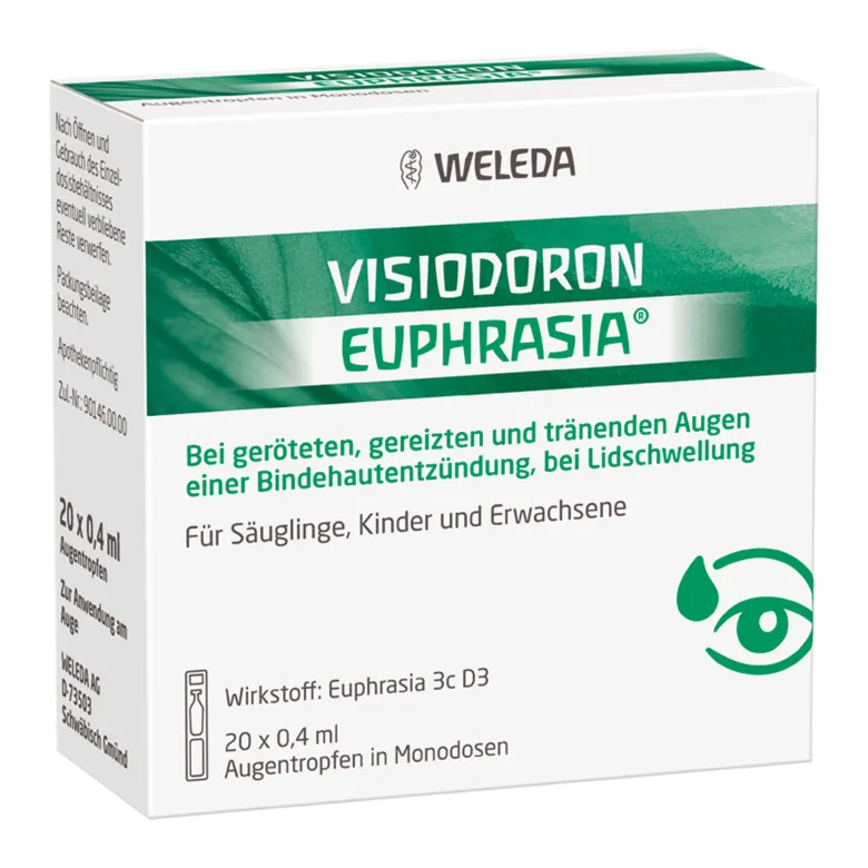 Weleda Visiodoron Euphrasia Augentropfen, 20X0.4 ml