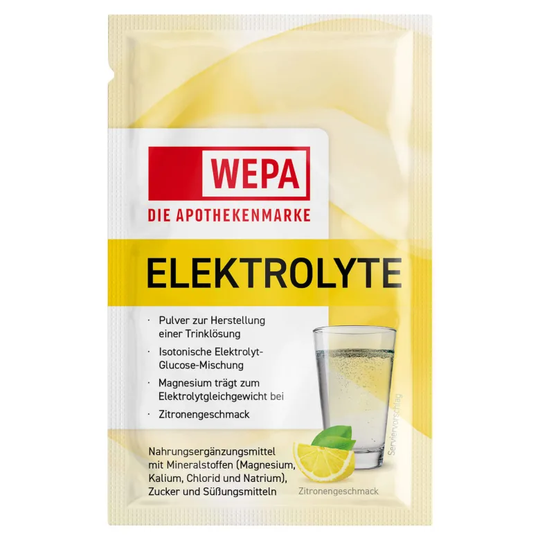 WEPA Elektrolyte Pulver Zitrone, 20X5.6 g