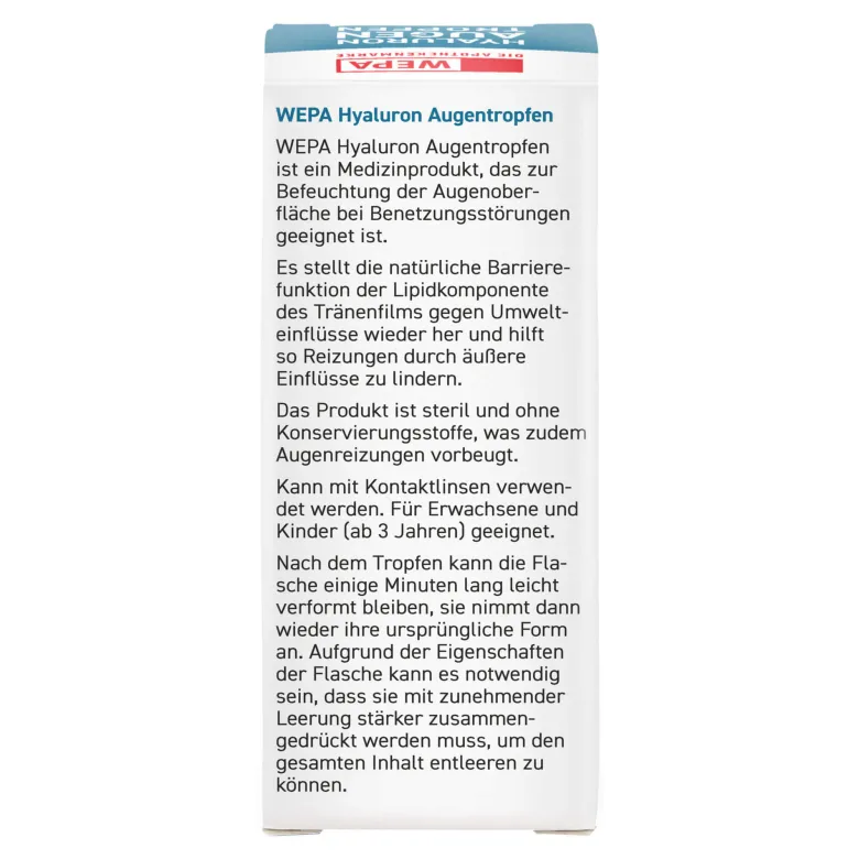 WEPA Hyaluron Augentropfen, 10 ml