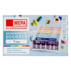 WEPA 7 Tage Regenbogen/UV-Schutz+ Medikamentenbox, 1 St