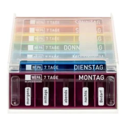 WEPA 7 Tage Regenbogen/UV-Schutz+ Medikamentenbox, 1 St