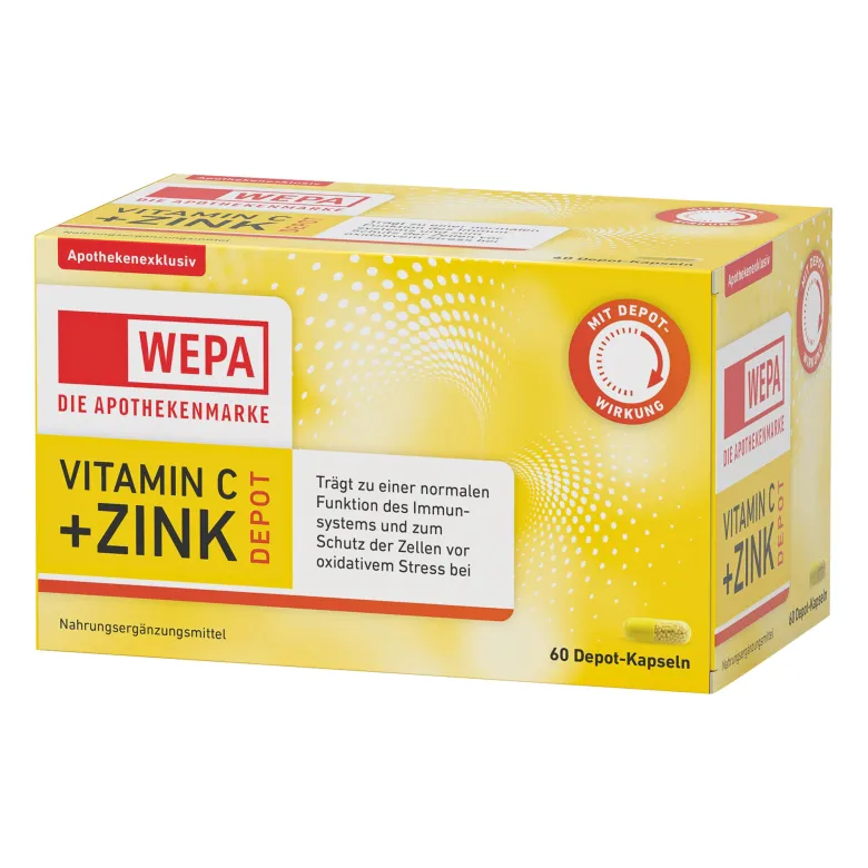 WEPA Vitamin C+Zink Kapseln, 60 St