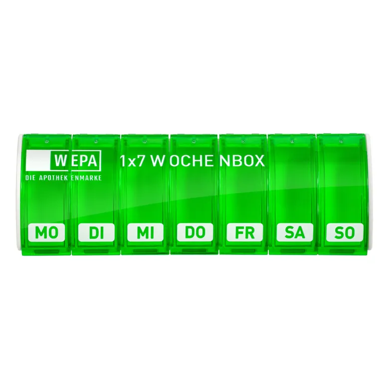 WEPA 1x7 Wochenbox grün mit UV-Schutz+, 1 St