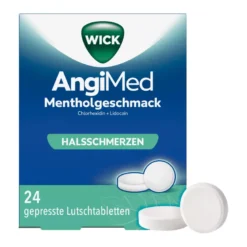 Wick AngiMed Mentholgeschmack Lutschtabletten, 24 St