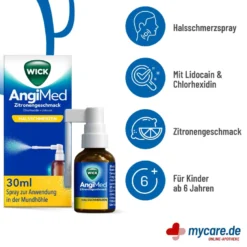 Wick AngiMed Zitronengeschmack Spray, 30 ml