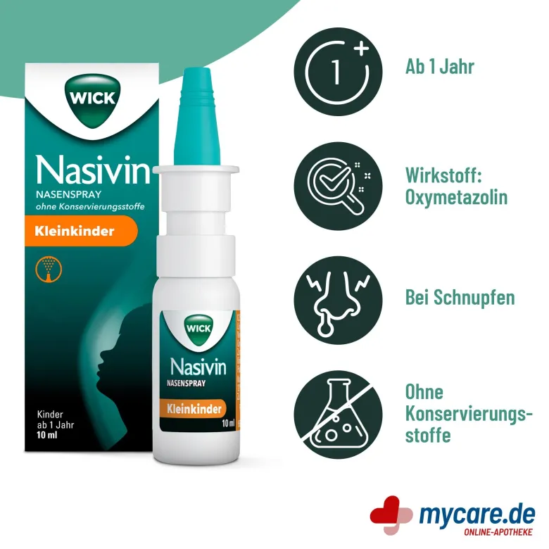 Wick Nasivin Nasenspray ohne Konservierungsstoffe Kleinkind, 10 ml